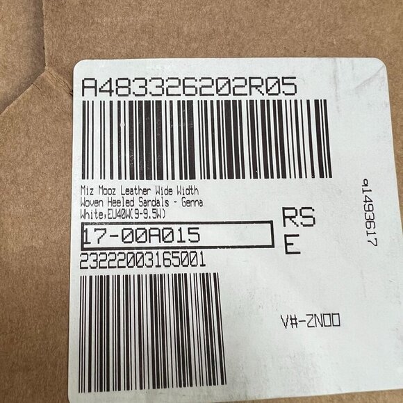 Miz Mooz GENNA Woven Heeled Sandals 40W / 9-9.5W in White Leather - Picture 2 of 11